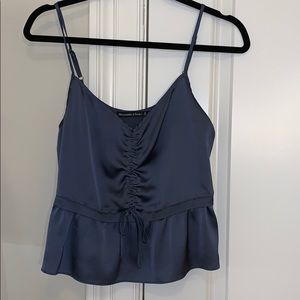 dusty blue tank blouse